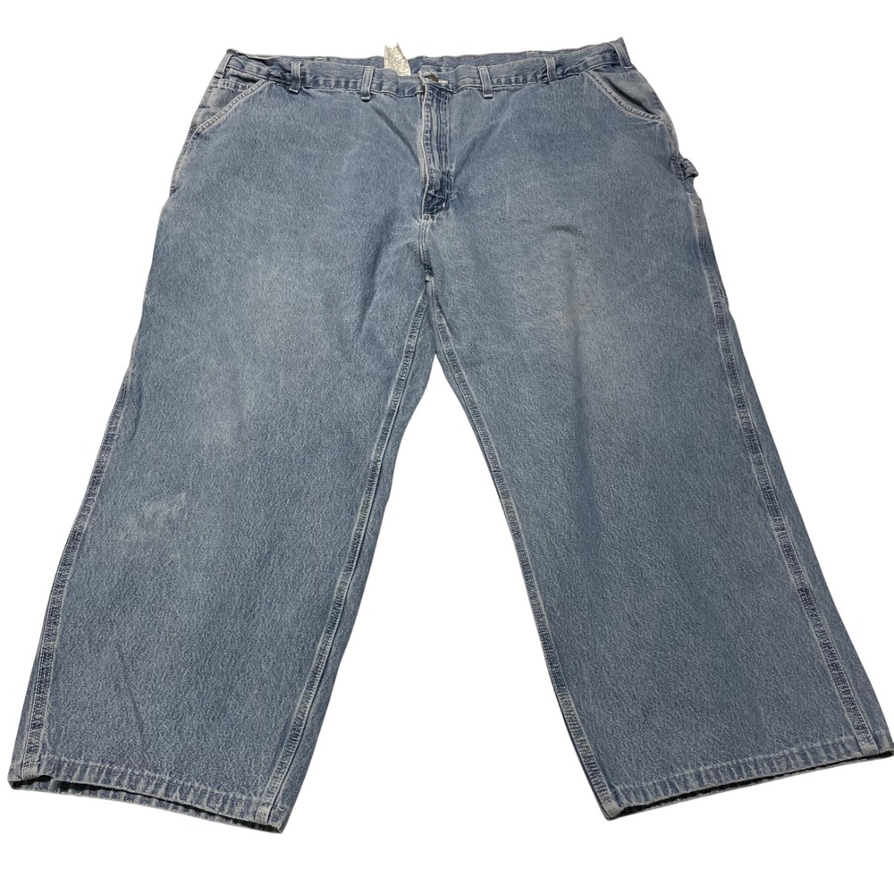 Carhartt Carpenter Jeans Mens 50x30 Blue Loose Original Fit B13-DST